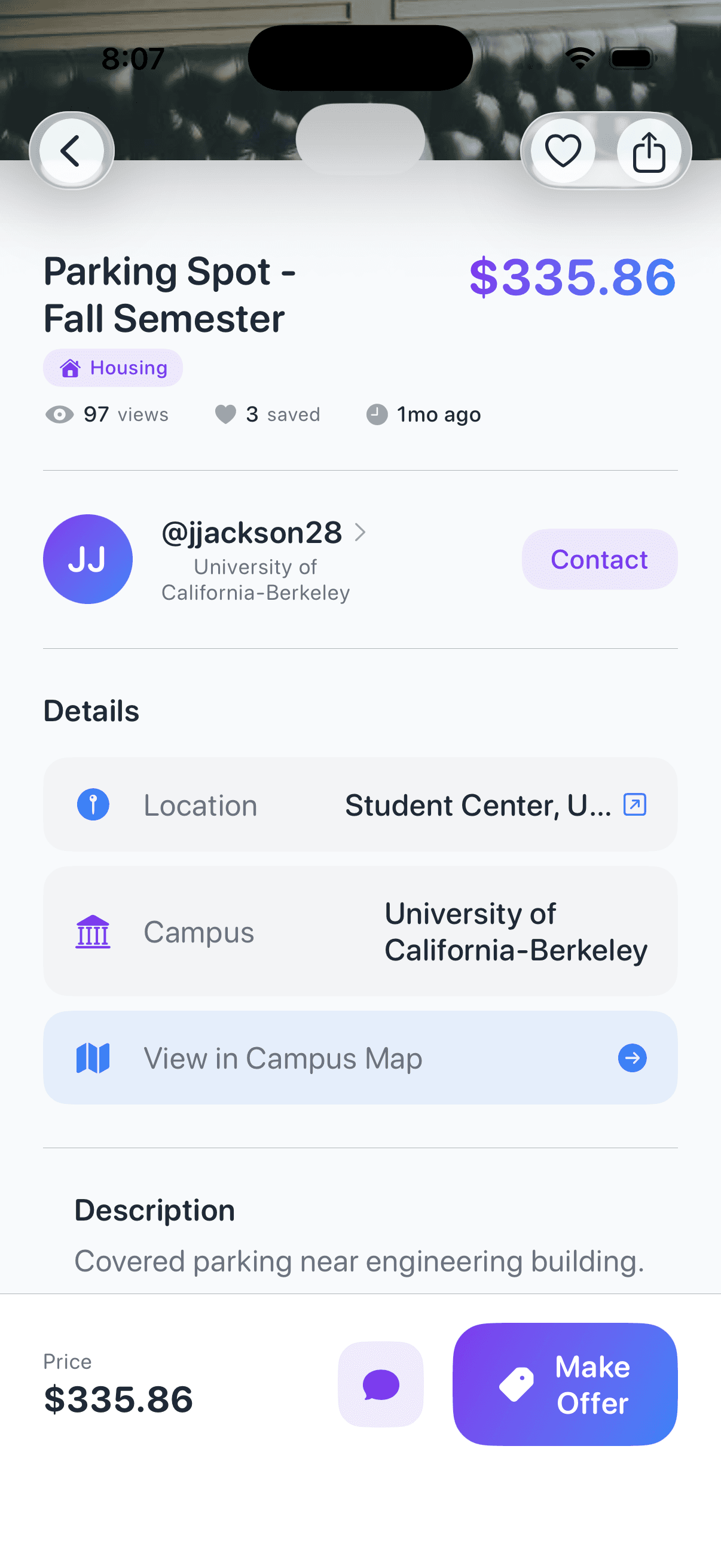 Listing Detail light mode