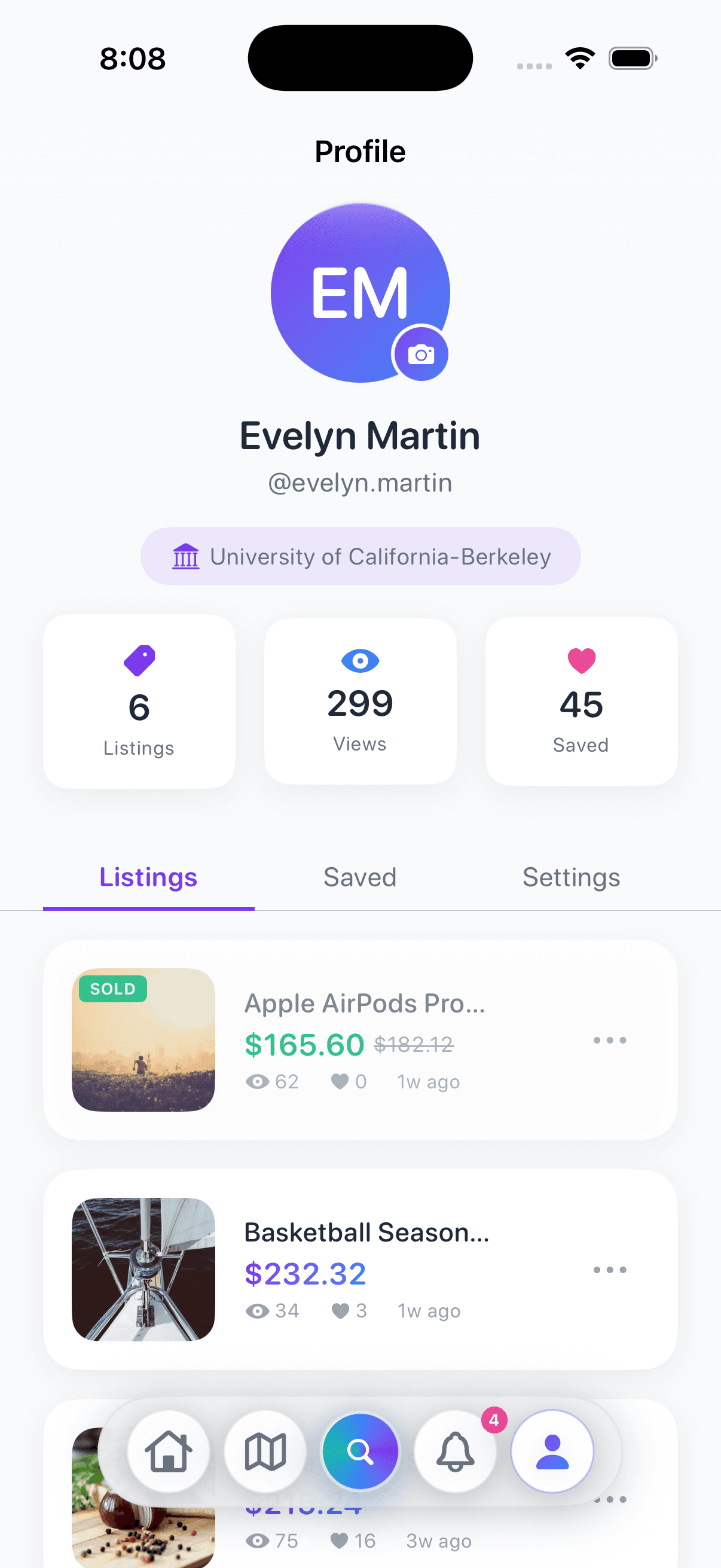 Profile light mode